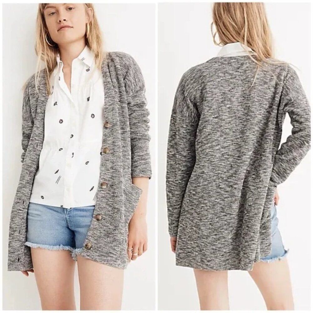 ✨MADEWELL✨ 'Alton' Mid-length Cardigan Sweater - [XS, Gray]